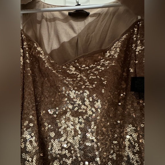 Lulus two piece sequin rose gold set - Picture 3 of 4